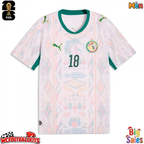 Senegal Ismaila Sarr #18 Replica Home Stadium Shirt World Cup 2026 Short Sleeve